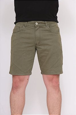 Bermuda Verde Sarja Masculina Alleppo Jeans