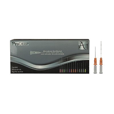 Pro Deep Microcanula Semi-flexivel 25G X 50mm Alur (kit com duas unidades)