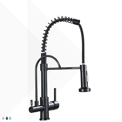 Torneira Monocomando Gourmet Jeniv com Filtro (Black)