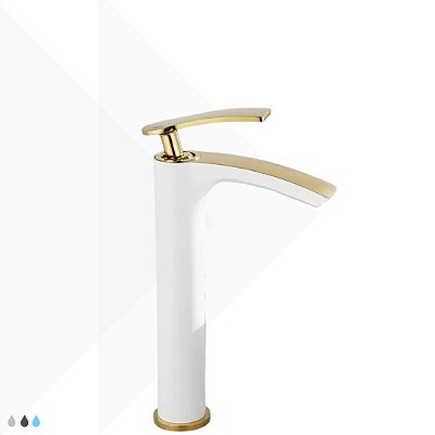 Torneira Monocomando Classic - Ouro/Black
