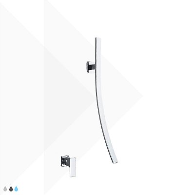 Torneira Lecce Parede c/ Alavanca Monocomando - Cromado