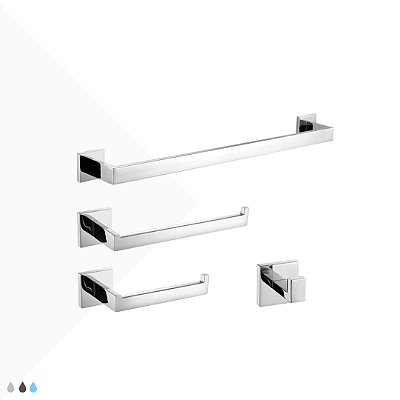 Kit Metais Linear - Cromado