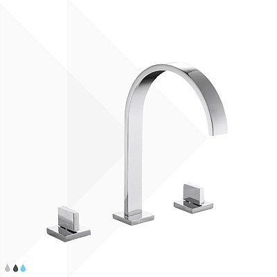 Torneira Duplo Comando Line - Cromada