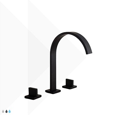 Torneira Duplo Comando Line - Black