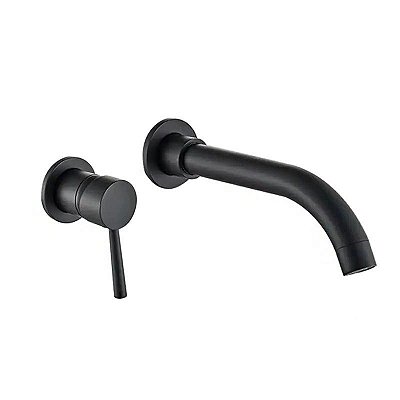 Torneira Monocomando de Parede Lille - Black