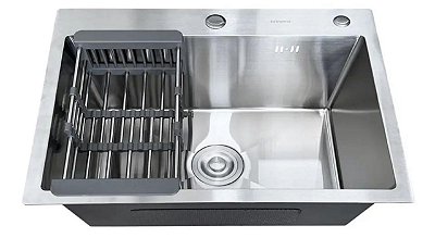 Cuba Inox 304/Acabamento PVD Cozinha 60x45