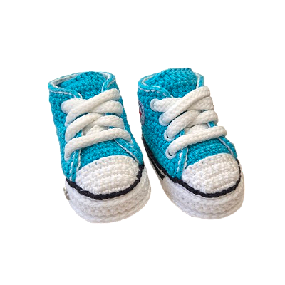 Tênis Cano Alto Confort - cor Azul - Tamanho P - calça de 0 a 4 meses aproximadamente