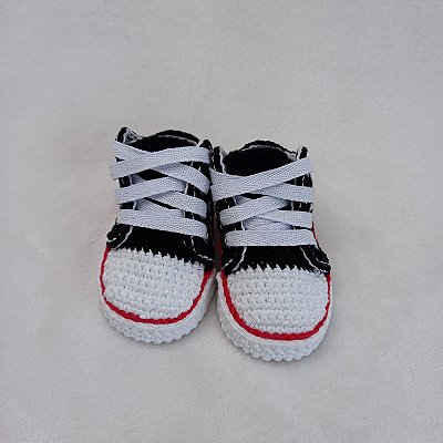 Tênis Cano Curto Confort - Cor Preto - Tamanho P - calça de 0 a 4 meses aproximadamente