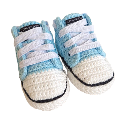 Tênis Cano Curto Confort - Cor Azul - Tamanho P - calça de 0 a 4 meses aproximadamente
