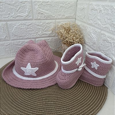 Kit Boiadeira - Chapéu e Bota