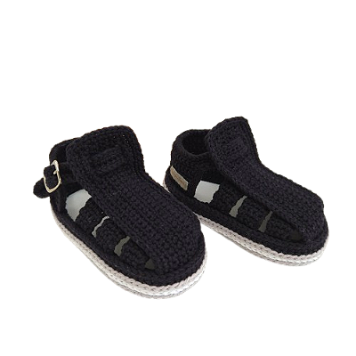 Sandália Confort Fechada - cor Preto - Tamanho 19 - calça de 8 a 10 meses aproximadamente