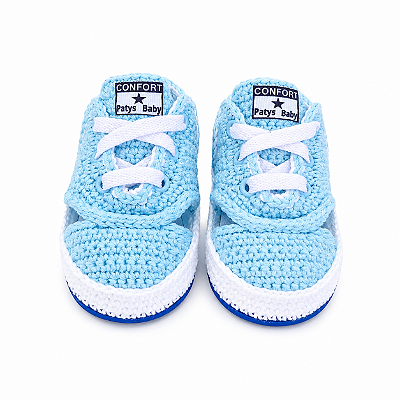 Tênis Confort - Cor Azul Candy - Tamanho 18 - calça de 6 a 8 meses aproximadamente