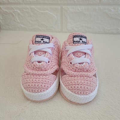 Tênis Confort - Cor Rosa Candy - Tamanho 18 - calça de 6 a 8 meses aproximadamente