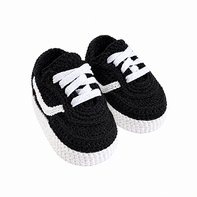 Tênis Confort Cano Curto - Cor Preto - Tamanho 17 - calça de 2 a 4 meses aproximadamente