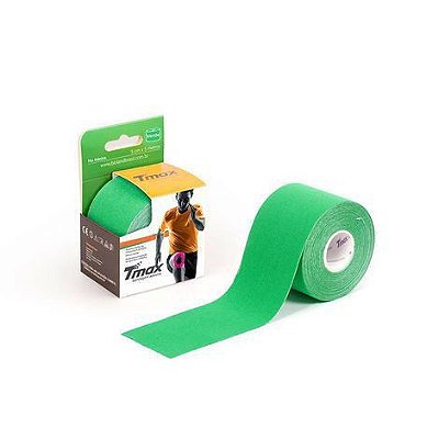 Bandagem Elástica Kinésio Tape Tmax 5m x 5cm Verde