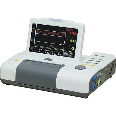 Monitor Fetal Cardiotocografo Tela 7" com Impressora e Monitoramento Gemelar MF9100 Medpej