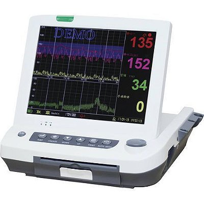 Monitor Fetal Cardiotocografo Tela 12" com Impressora e Monitoramento Gemelar MF9200 Medpej