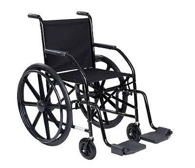 Cadeira de Rodas Simples com Pneus Maciços e Roda em Nylon 101 CDS