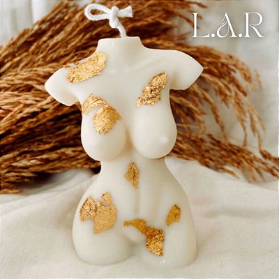 Vela Decorativa Deusa Vênus Gold