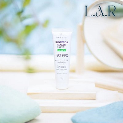Protetor Solar Facial Pele Oleosa 50g _ Herbia Cosméticos