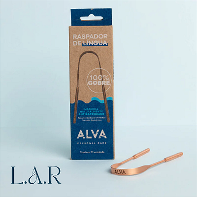 Raspador de Língua Cobre  _ Alva