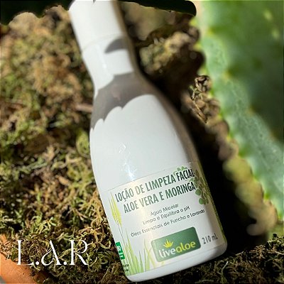 Loção Facial de Limpeza 210 ml _ Livealoe