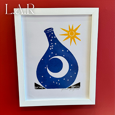 Xilogravura Jarro Lua 33 x 24 cm