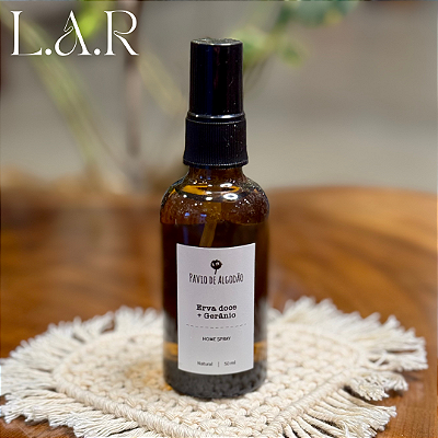 Home Spray Natural Erva Doce e Gerânio 50 ml - Equilíbrio e Bem-estar