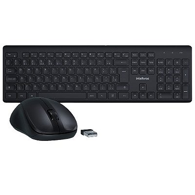 Combo Teclado e Mouse CSI50 Sem Fio Preto Intelbras