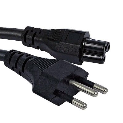 Cabo de Energia para Notebook Tomate, Tripolar, 1.5 Metros