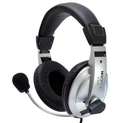 Fone de Ouvido Headset Hoopson F-014 c/ Microfone