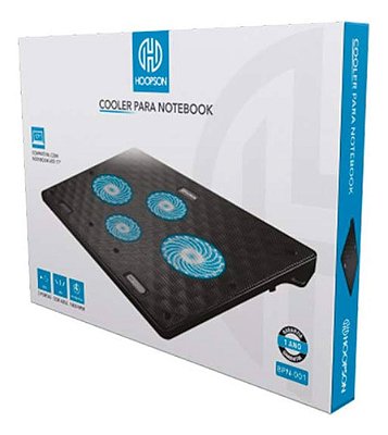 Suporte Para Notebook 17 Base Cooler Com Ventilação Led Azul