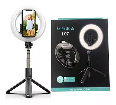 Ring Light Selfie Stick L07 360º Wireless