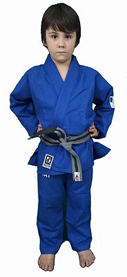 Kimono Checkmat Juvenil Trançadinho Azul