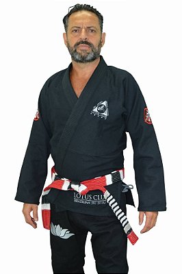 Kimono Lotus Leve Old School Preto