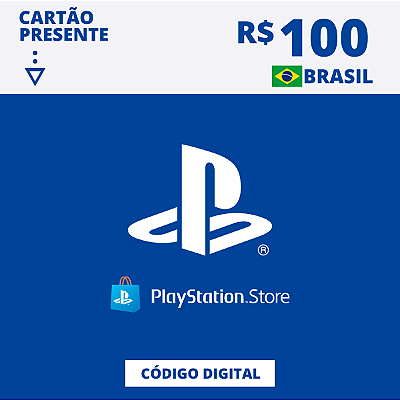 Gift Card Playstation Store 100 Reais - Código Digital