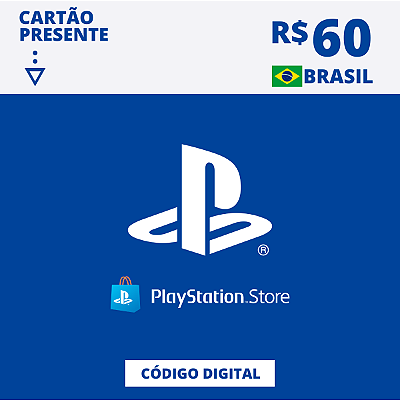 Gift Card Playstation Store 60 Reais - Código Digital