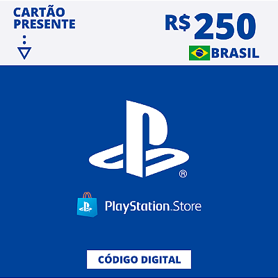 Gift Card Playstation Store 250 Reais - Código Digital