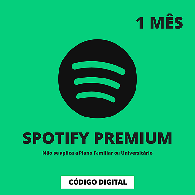 Gift Card Spotify Premium 1 Mês Brasil - Código Digital