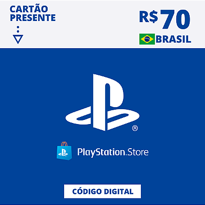 Gift Card Playstation Store 70 Reais - Código Digital
