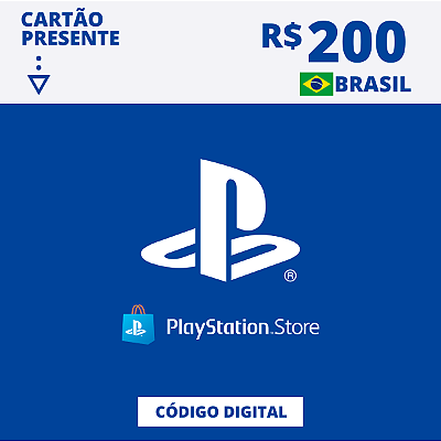 Gift Card Playstation Store 200 Reais - Código Digital