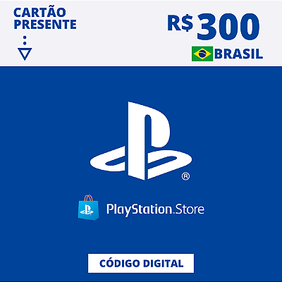 Gift Card Playstation Store 300 Reais - Código Digital