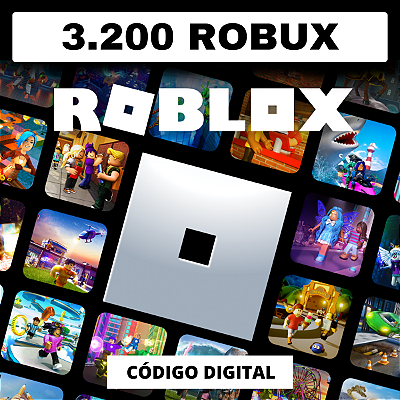 Gift Card Roblox 3.200 Robux - Código Digital