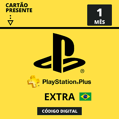 Gift Card Playstation Plus Extra 1 Mês Brasil - Código Digital