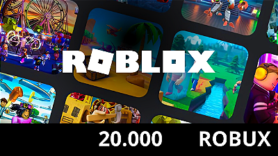 Roblox Gift Card Robux 20.000 Brasil - Código Digital