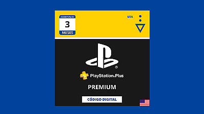 Gift Card Playstation Plus Premium 3 Meses Americana - Código Digital