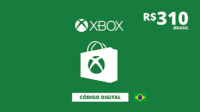 Cartão Presente Xbox 310 Reais Brasil - Código Digital