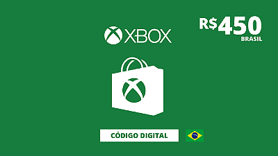 Cartão Presente Xbox 450 Reais Brasil - Código Digital