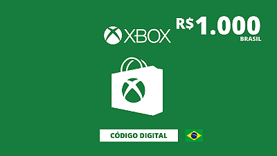 Cartão Presente Xbox 1.000 Reais Brasil - Código Digital