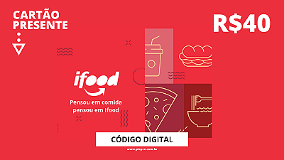 Gift Card Ifood Restaurante 40 Reais - Código Digital